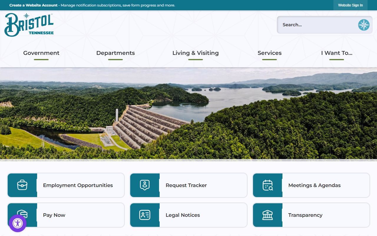 Bristol Tennessee government website