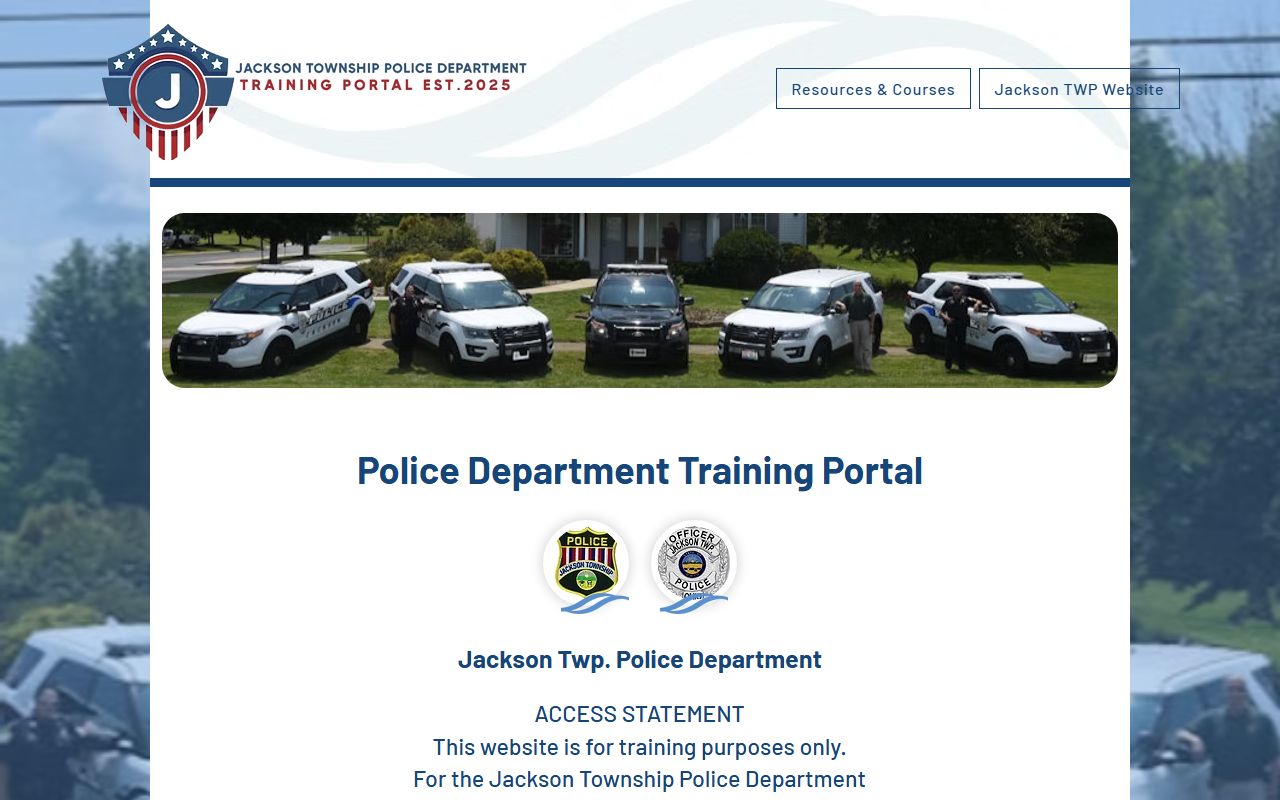 Jackson Police Department website for arrest records