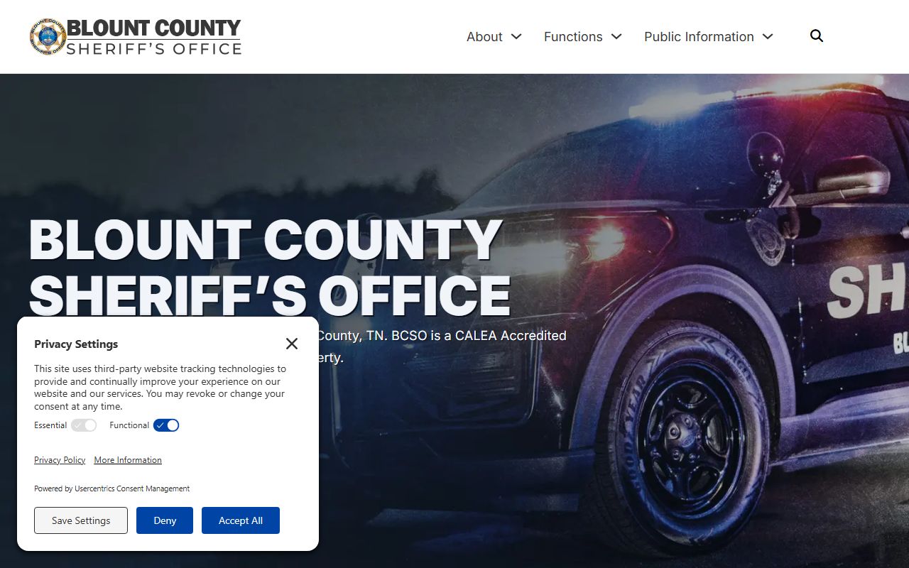Blount County Sheriff's Office website