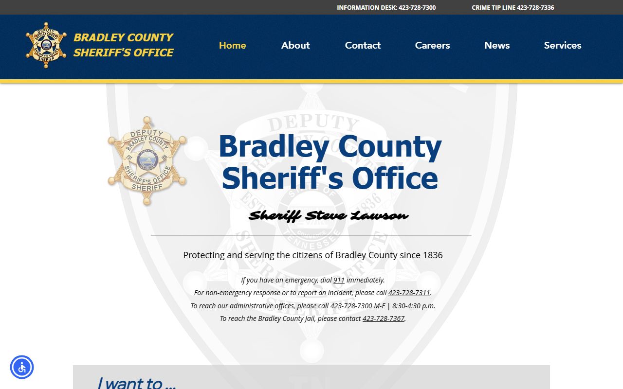 Bradley County Sheriff's Office website