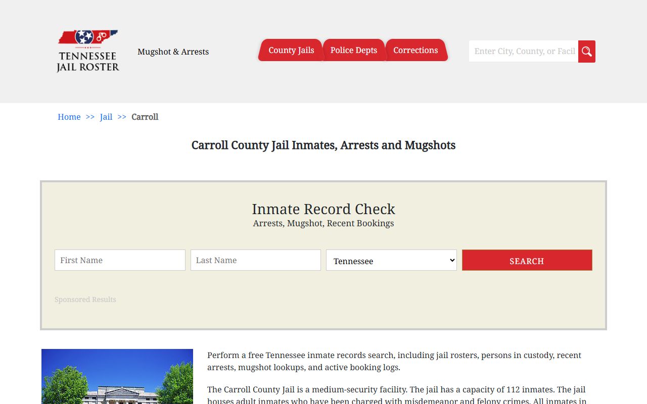 Carroll County jail roster search
