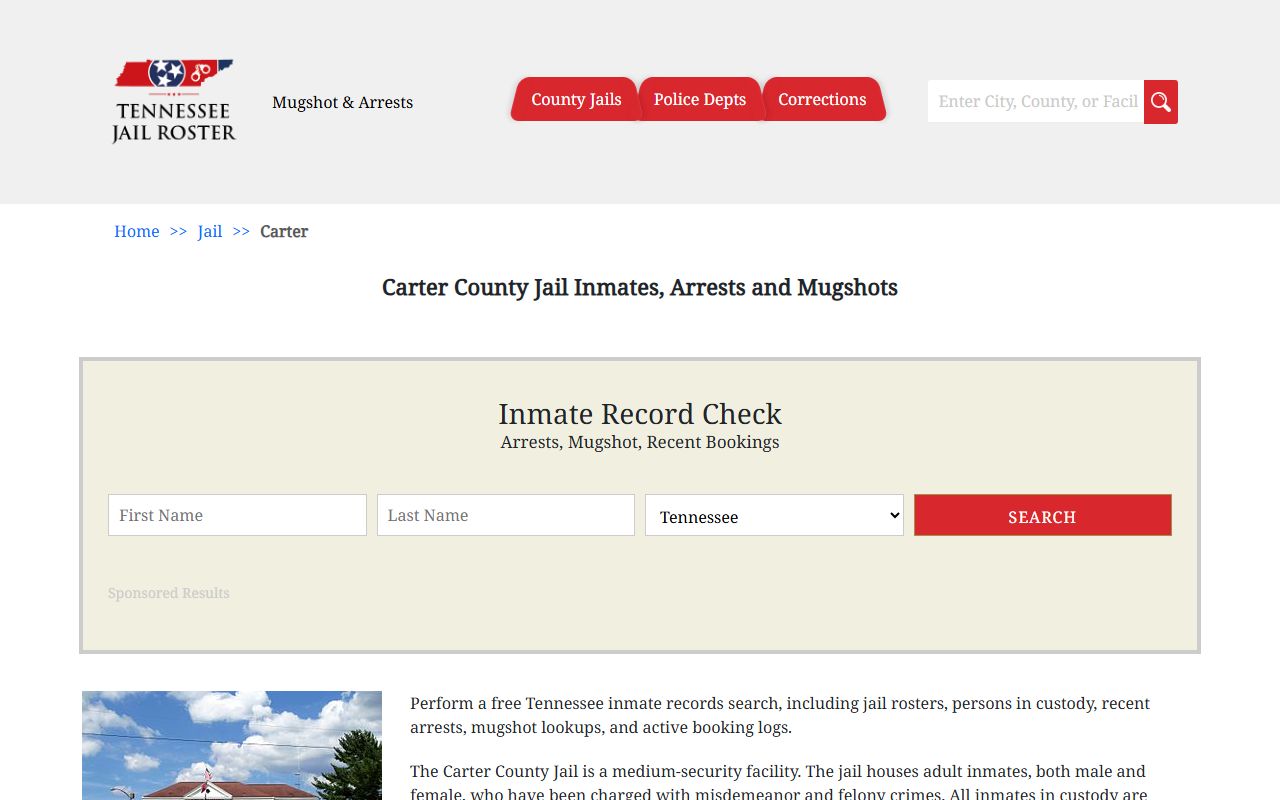 Carter County jail roster search