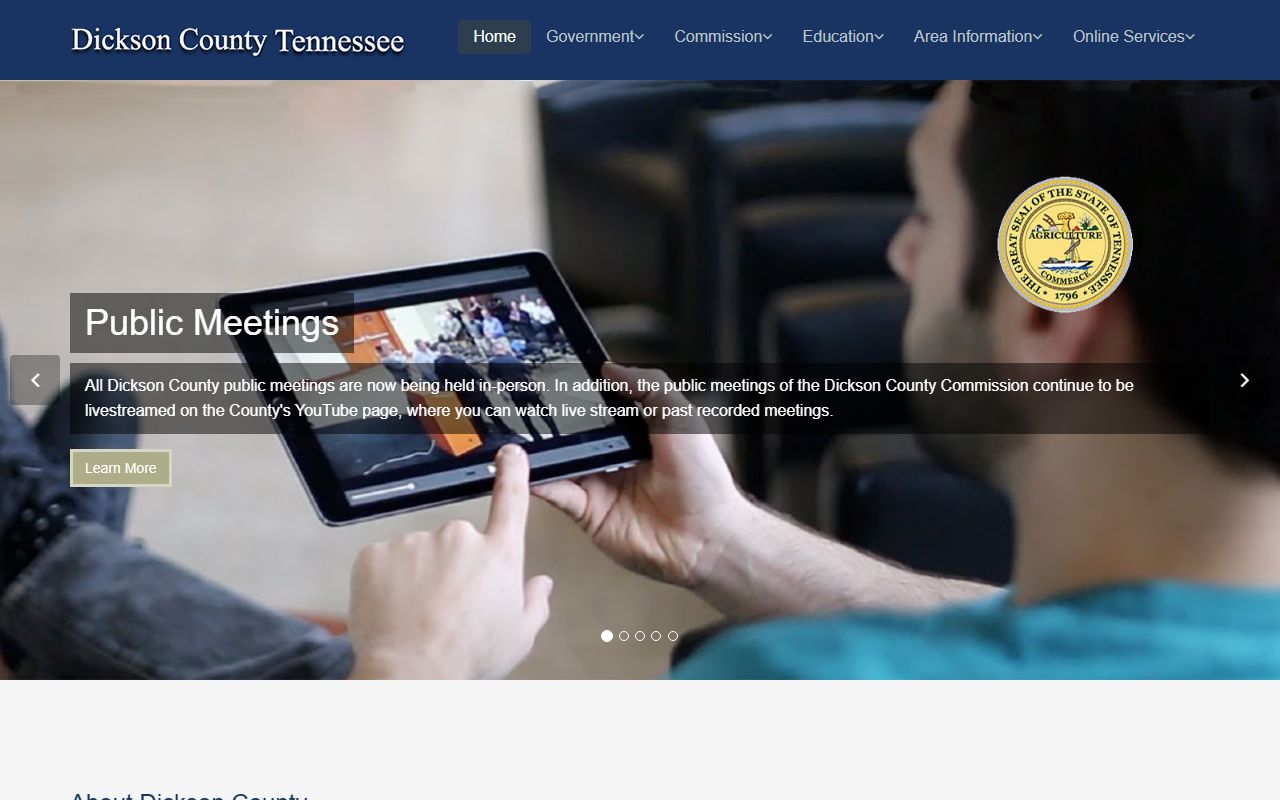 Dickson County government website