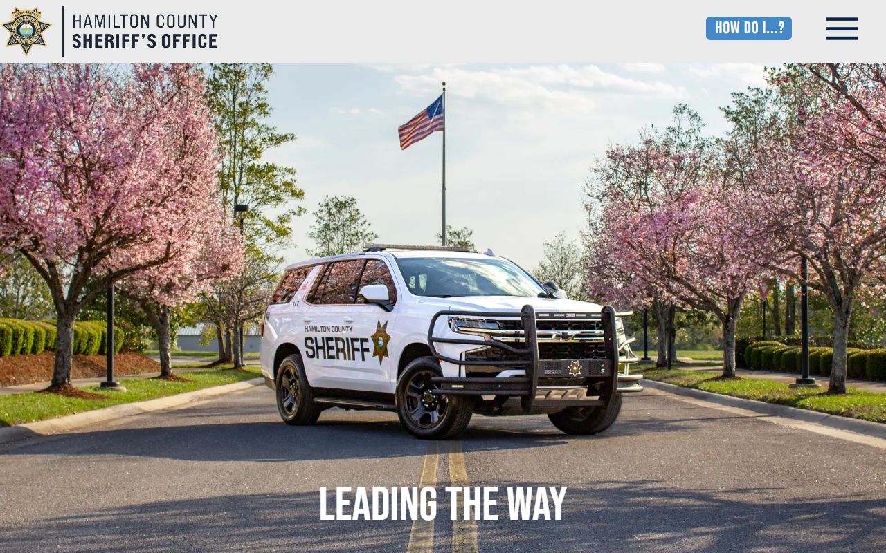 Hamilton County Sheriff's Office website for arrest records