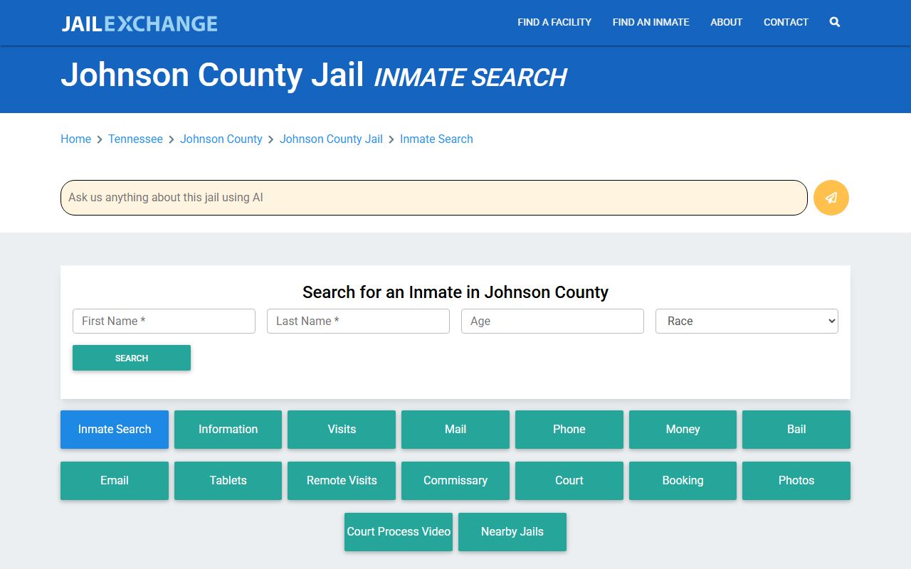 Johnson County arrest records on Jail Exchange