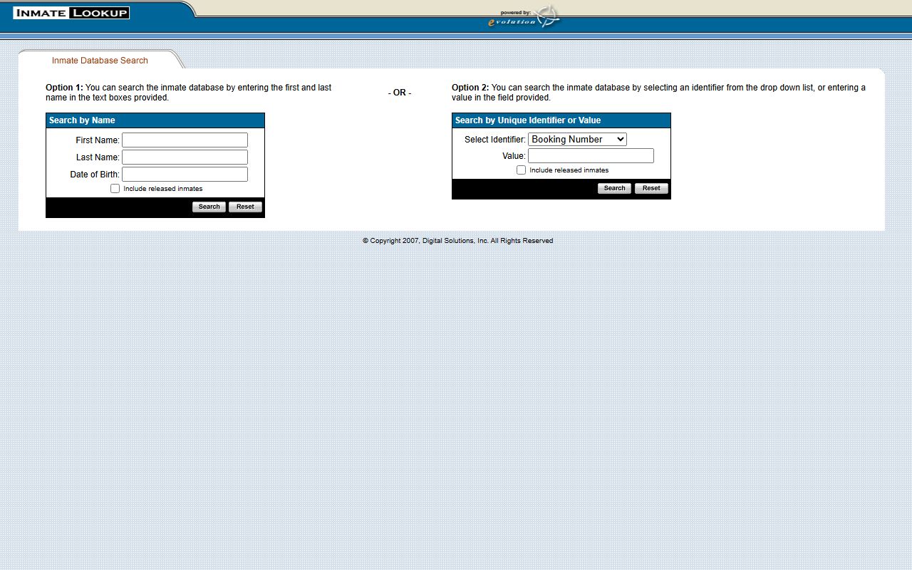 Shelby County inmate lookup tool