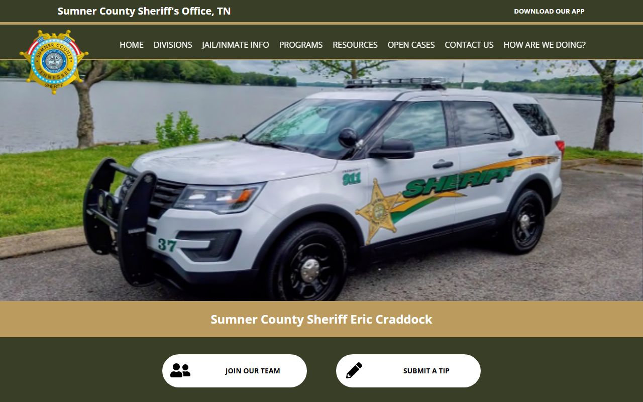 Sumner County Sheriff's Office website